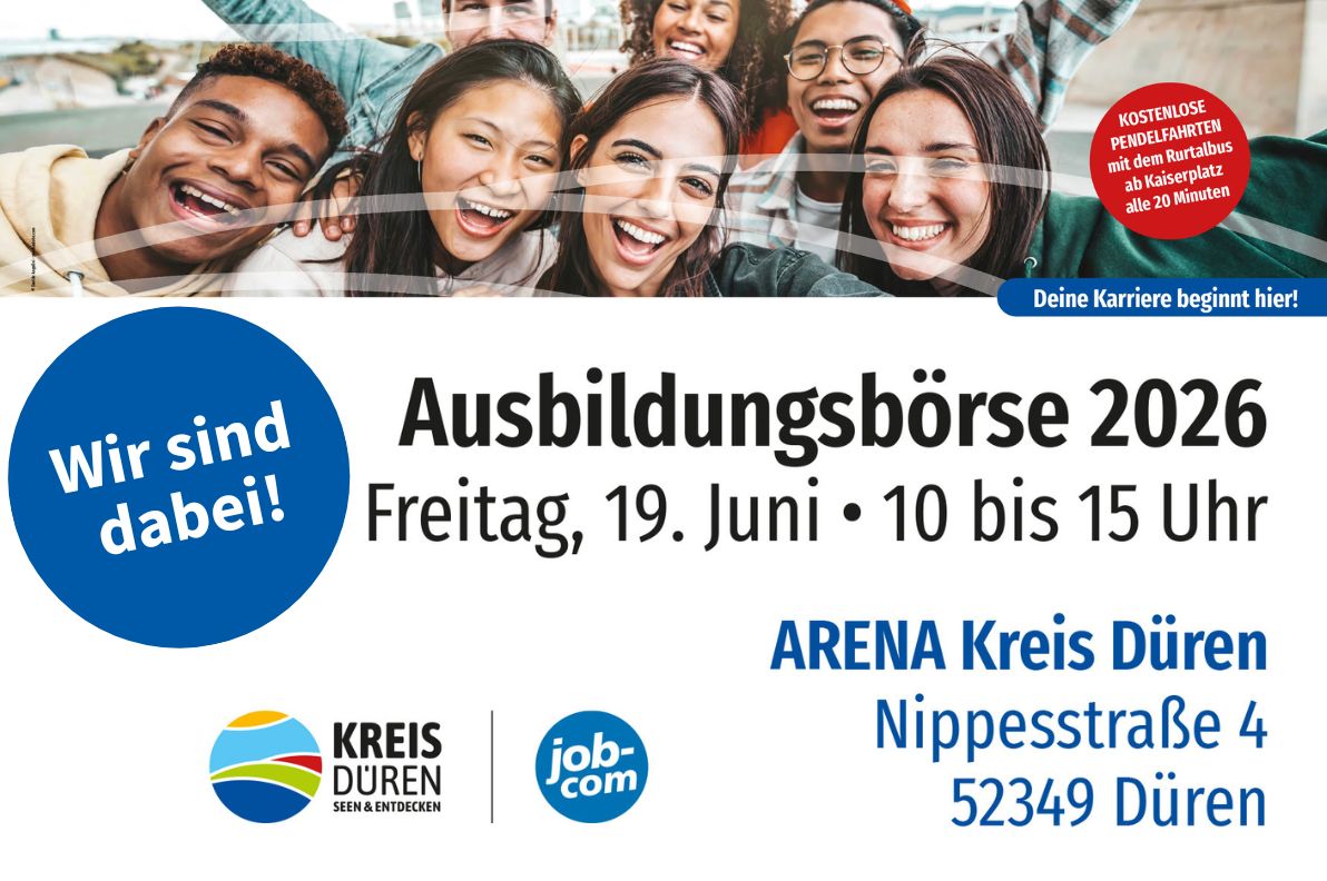 Besucht uns auf der Ausbildungsbörse 2026 in Düren!