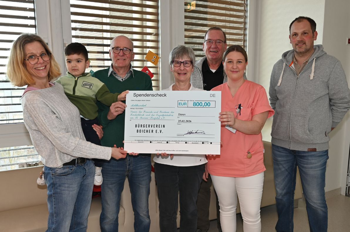 Kinderklinik erhält großzügige Spende des Boicher Bürgervereins über 800 € 