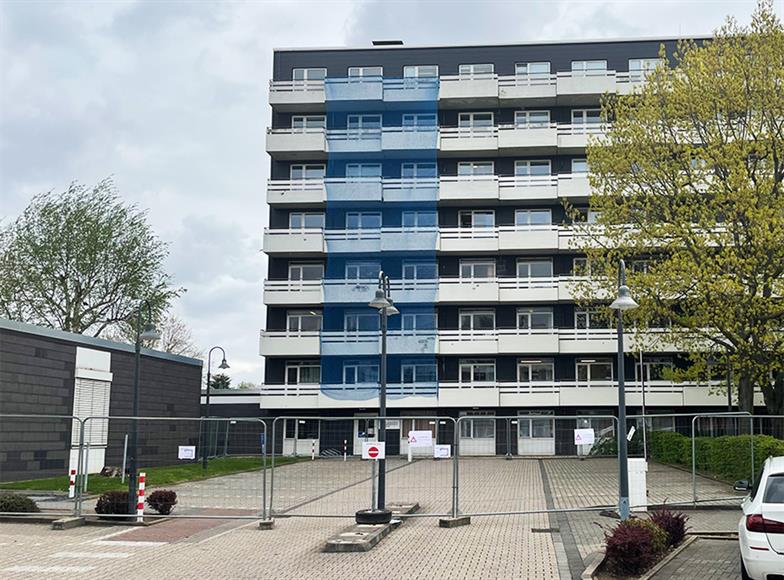 Die Baustelle ist eingerichtet